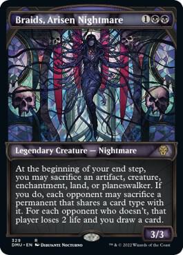 Braids, Arisen Nightmare (Textured Foil) [Dominaria United] 329