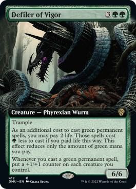 Defiler of Vigor (Extended Art) [Dominaria United] 412