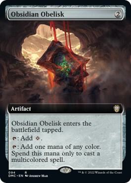 Obsidian Obelisk (Extended Art) [Commander: Dominaria United] 94