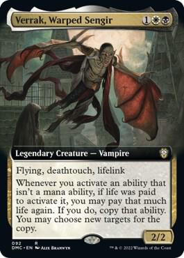 Verrak, Warped Sengir (Extended Art) [Commander: Dominaria United] 92
