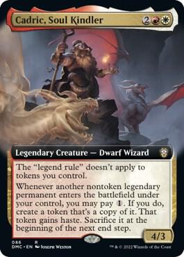 Cadric, Soul Kindler (Extended Art) [Commander: Dominaria United] 86