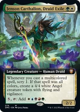 Jenson Carthalion, Druid Exile (Extended Art) [Commander: Dominaria United] 78