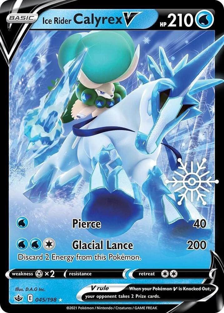 Ice Rider Calyrex V - 045/198 (Holiday Calendar) [Miscellaneous Cards & Products] 045/198