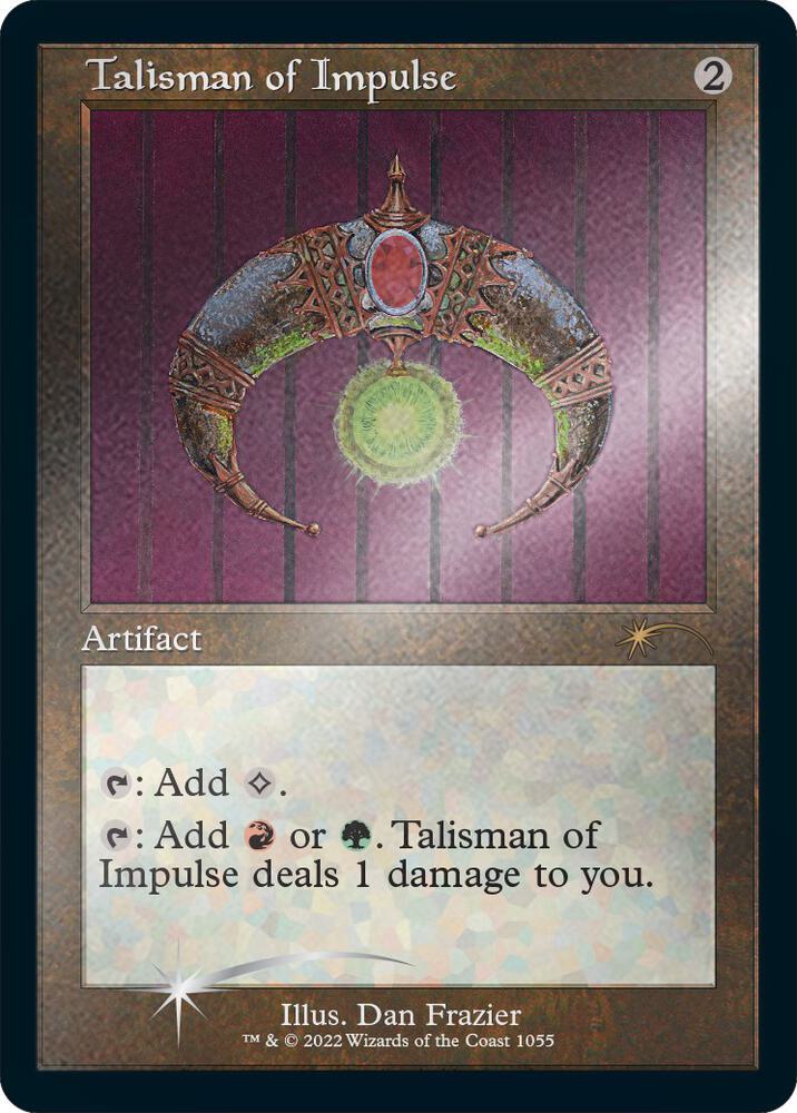 Talisman of Impulse (Retro Frame) (Foil Etched) [Secret Lair Drop Series] 1055