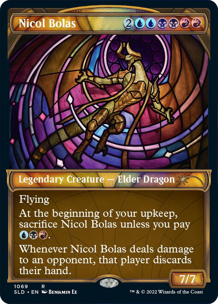Nicol Bolas (Stained Glass) (Textured Foil) [Secret Lair Drop Series] 1069