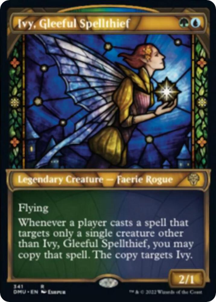Ivy, Gleeful Spellthief (Textured Foil) [Dominaria United] 341
