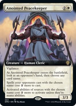 Anointed Peacekeeper (Extended Art) [Dominaria United] 383