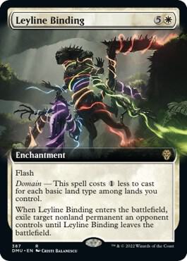 Leyline Binding (Extended Art) [Dominaria United] 387