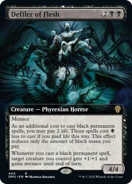Defiler of Flesh (Extended Art) [Dominaria United] 400