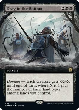 Drag to the Bottom (Extended Art) [Dominaria United] 401