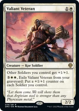 Valiant Veteran [Dominaria United] 38