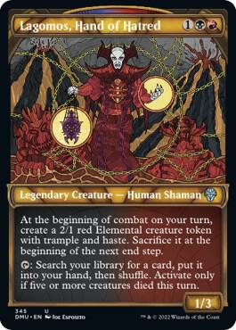Lagomos, Hand of Hatred (Textured Foil) [Dominaria United] 345