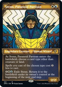 Stenn, Paranoid Partisan (Textured Foil) [Dominaria United] 361