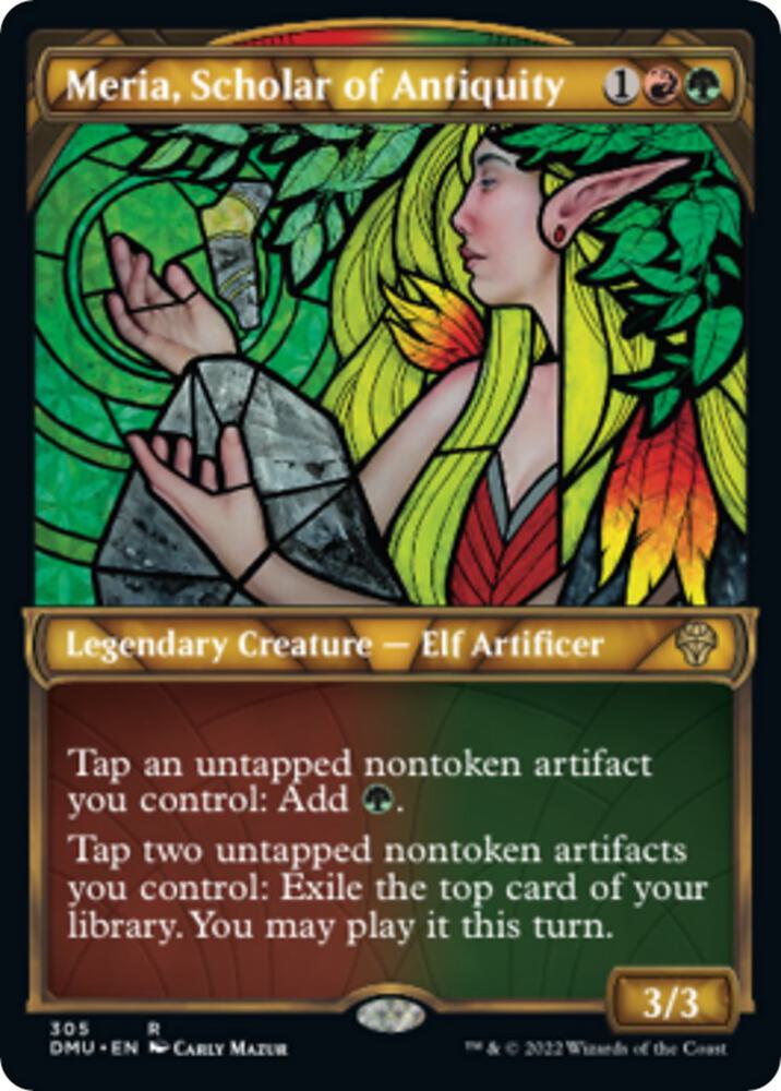Meria, Scholar of Antiquity (Showcase) [Dominaria United] 305