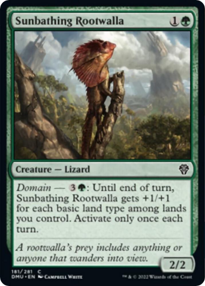 Sunbathing Rootwalla [Dominaria United] 181