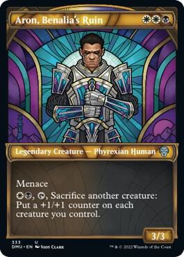 Aron, Benalia's Ruin (Textured Foil) [Dominaria United] 333