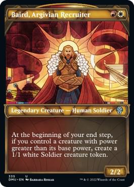 Baird, Argivian Recruiter (Textured Foil) [Dominaria United] 335