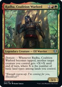 Radha, Coalition Warlord [Dominaria United] 211