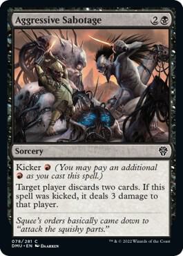 Aggressive Sabotage [Dominaria United] 78