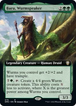 Baru, Wurmspeaker (Extended Art) [Commander: Dominaria United] 76
