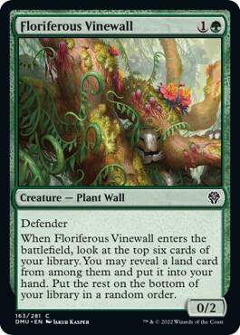 Floriferous Vinewall [Dominaria United] 163