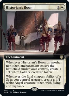 Historian's Boon (Extended Art) [Commander: Dominaria United] 71