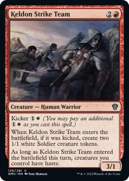 Keldon Strike Team [Dominaria United] 136