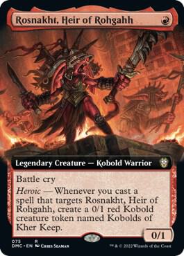 Rosnakht, Heir of Rohgahh (Extended Art) [Commander: Dominaria United] 75
