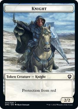 Knight Token [Commander: Dominaria United] 3