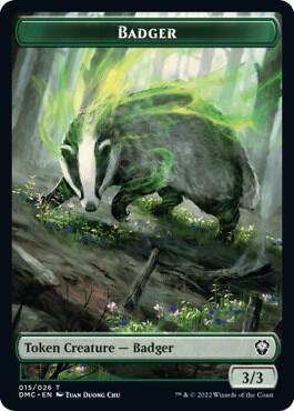 Badger Token [Commander: Dominaria United] 15