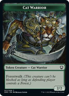 Cat Warrior Token [Commander: Dominaria United] 17