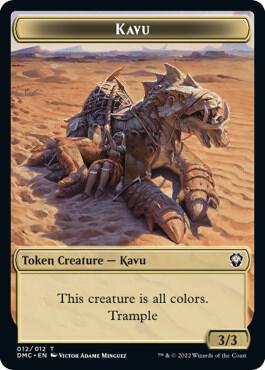 Kavu // Angel Double-Sided Token [Commander: Dominaria United] 12 // 1