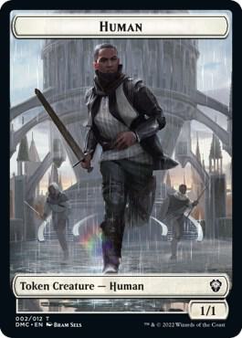 Human // Snake Double-Sided Token [Commander: Dominaria United] 2 // 11