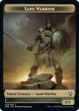 Sand Warrior Token [Commander: Dominaria United] 20