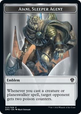 Emblem - Ajani, Sleeper Agent [Dominaria United] 25