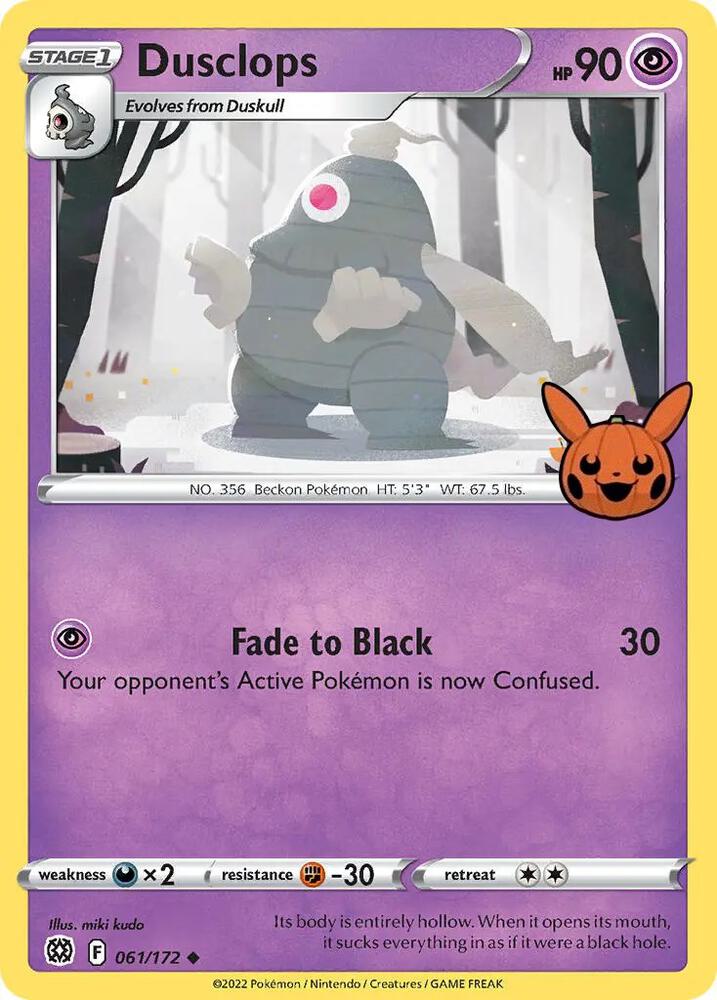 Dusclops [Trick or Trade BOOster Bundle] 061/172