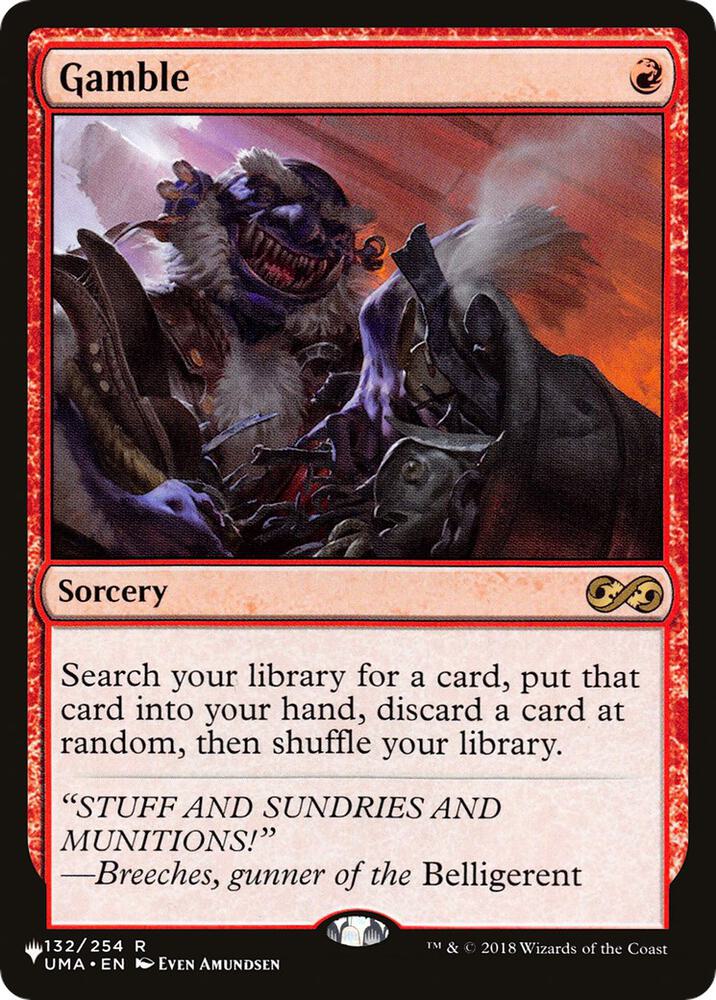 Gamble [The List Reprints] 132