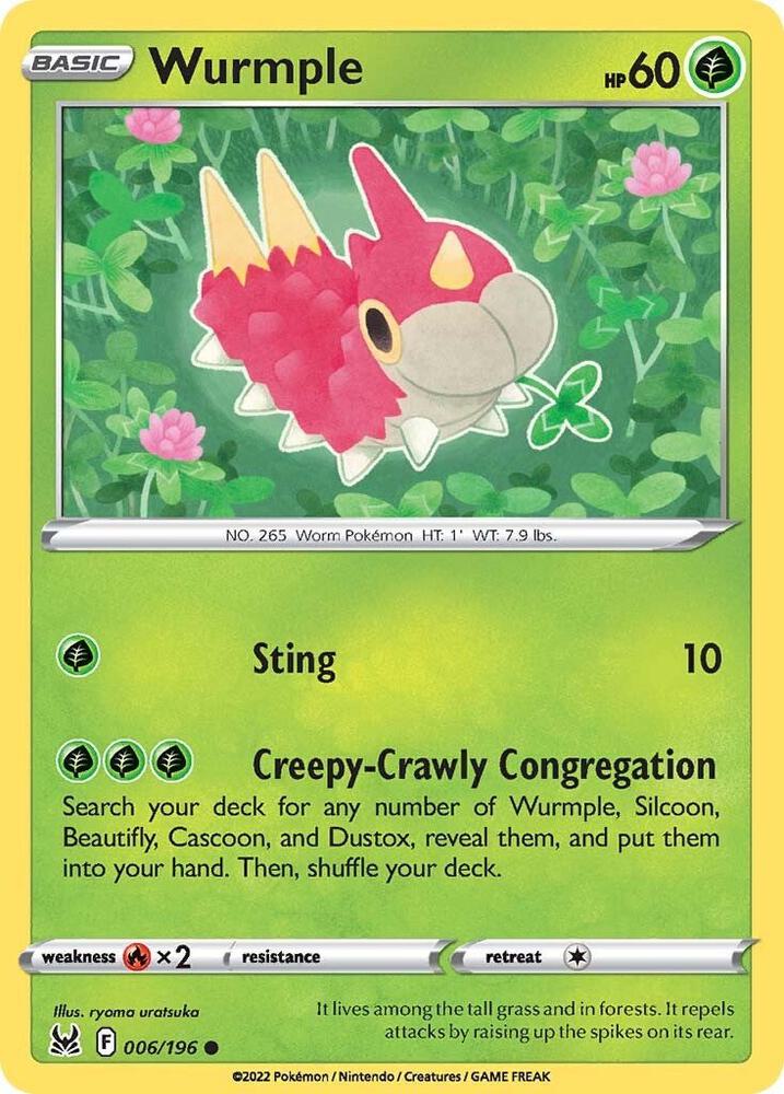 Wurmple [SWSH11: Lost Origin] 006/196