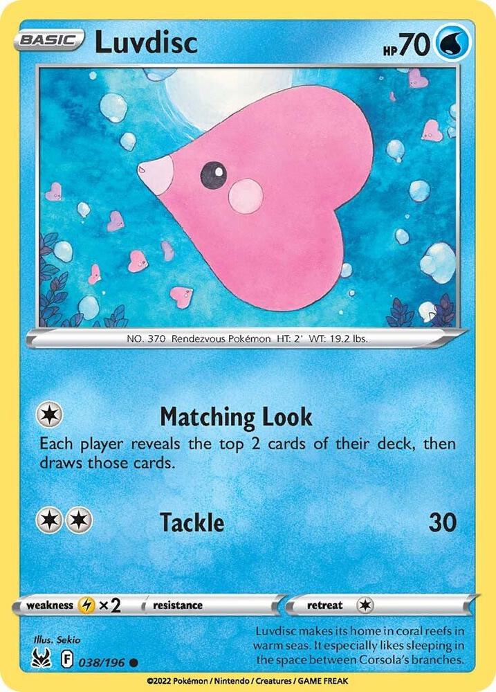 Luvdisc [SWSH11: Lost Origin] 038/196