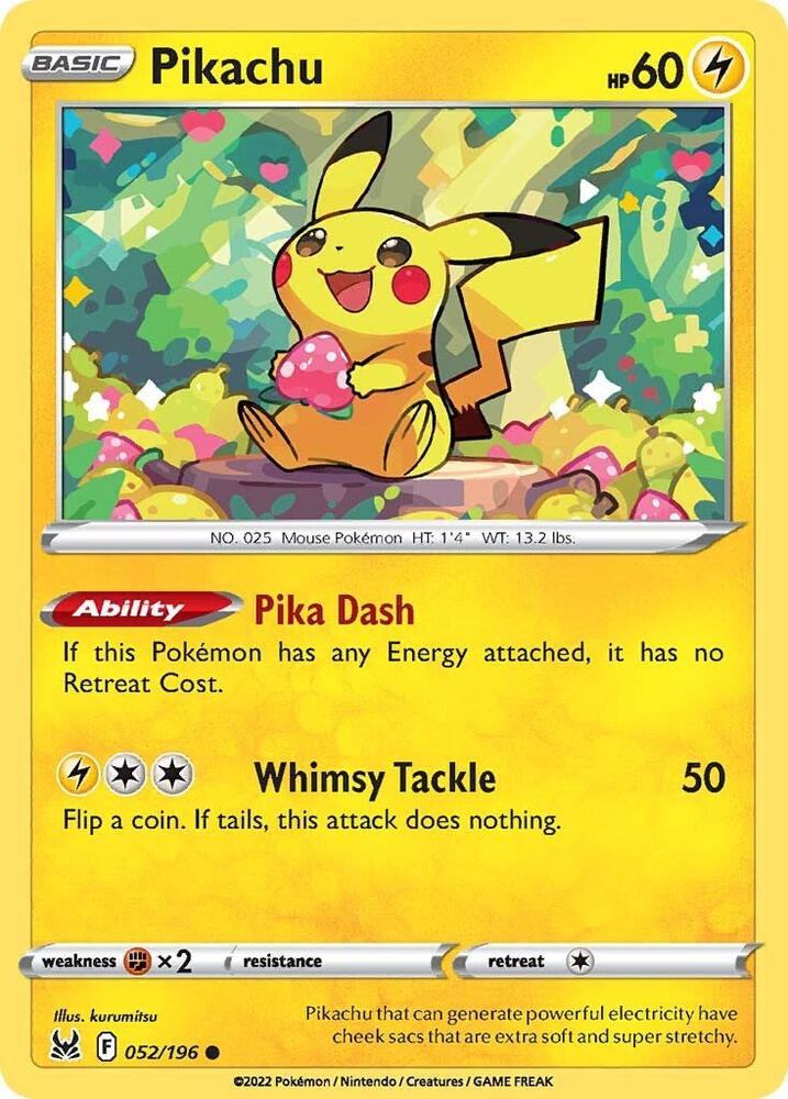 Pikachu [SWSH11: Lost Origin] 052/196
