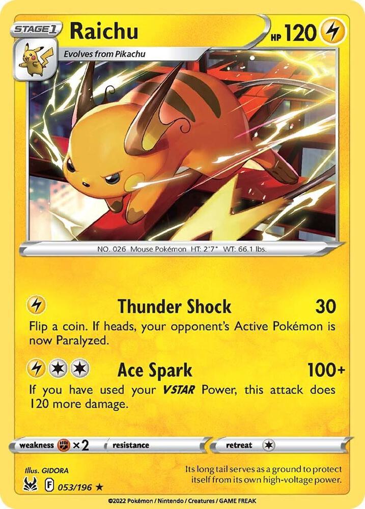 Raichu [SWSH11: Lost Origin] 053/196