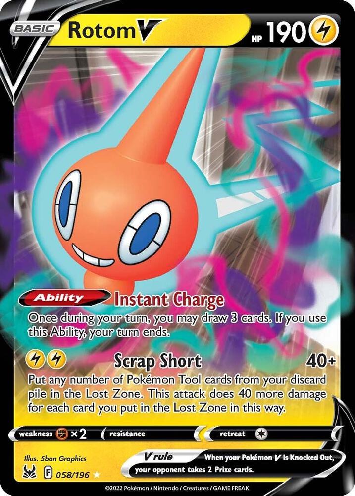 Rotom V [SWSH11: Lost Origin] 058/196