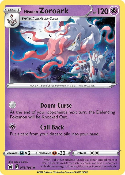 Hisuian Zoroark [SWSH11: Lost Origin] 076/196