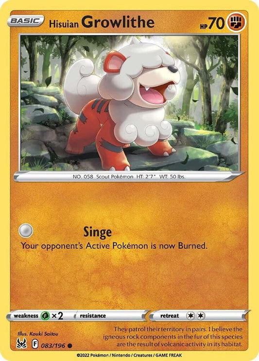 Hisuian Growlithe [SWSH11: Lost Origin] 083/196