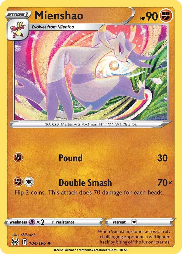 Mienshao [SWSH11: Lost Origin] 104/196