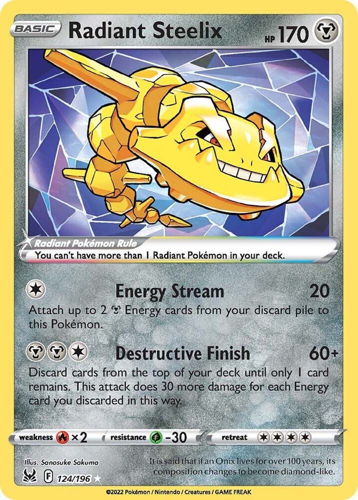 Radiant Steelix [SWSH11: Lost Origin] 124/196