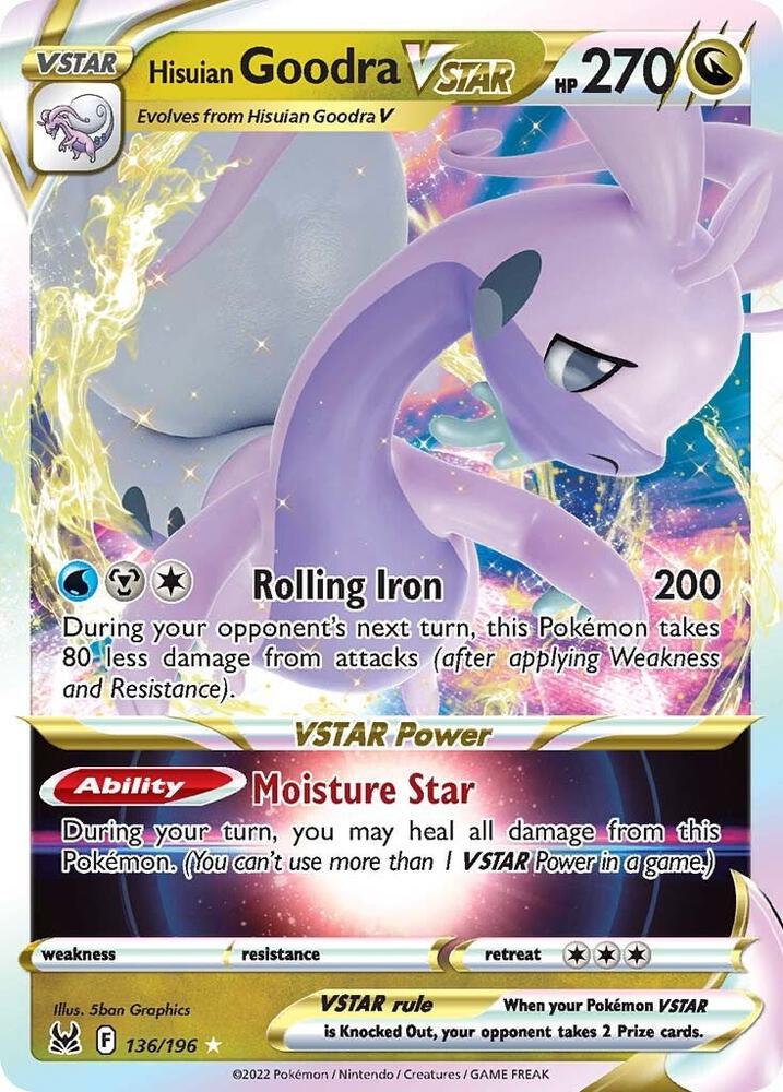 Hisuian Goodra VSTAR [SWSH11: Lost Origin] 136/196