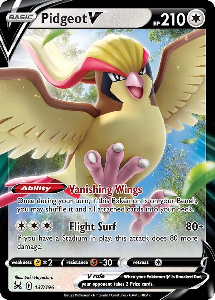 Pidgeot V [SWSH11: Lost Origin] 137/196