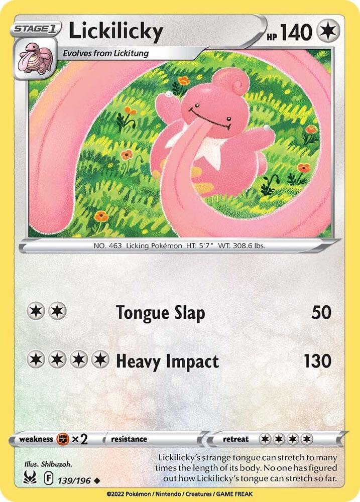Lickilicky [SWSH11: Lost Origin] 139/196