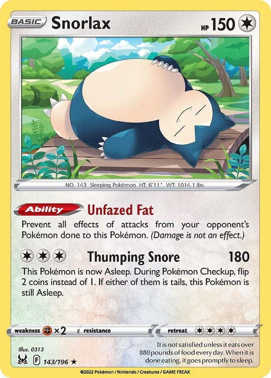 Snorlax [SWSH11: Lost Origin] 143/196